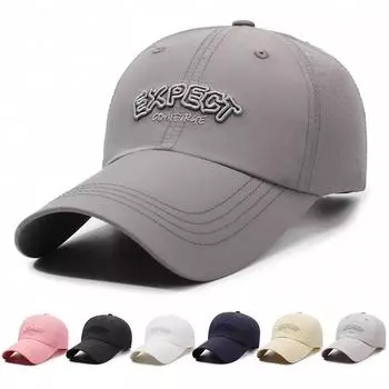 Сетчатая дышащая быстросохнущая кепка с вышитым алфавитом для женщин, повседневная, спортивная, бейсбольная кепка для мужчин Adjustable тёмно-синий