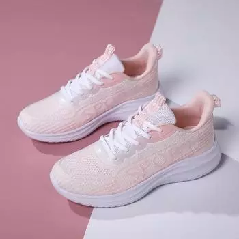 Сетчатая дышащая повседневная обувь, удобная платформа, цветной круглый носок, низкие кроссовки с закрытым носком, кроссовки Quanzhou, женская обувь 36