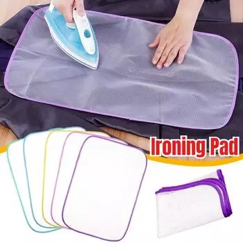 Сетчатая изоляционная подкладка для глажки, устойчивая к высоким температурам, защитная сетчатая ткань для глажки паровым утюгом, подкладка для глажки, сетчатая подкладка для перегородки 35*60CM Random Color