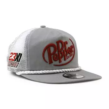 Сетчатая кепка ГОЛЬФИСТ NASCAR Даррелл Уоллес Пеппер СЕТЧАТАЯ КЕПКА NASCAR BUBBA WALLACE 950 Кепка гоночного грузовика Кепка дальнобойщика [New Era] Dr.. [Элемент] серый