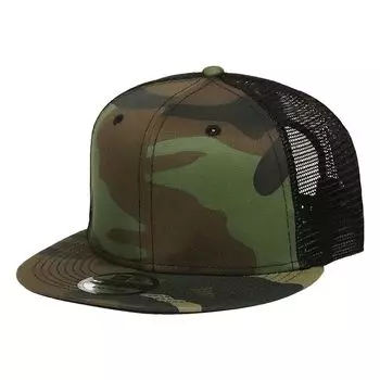 Сетчатая кепка Кепка Обычная шляпа 9FIFTY NewEra 99HeadwearShop Бейсболка с наклейкой Стандартная посадка Камуфляж [New Era] Мужская камуфляжная/черная [Товар]