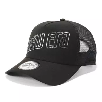 Сетчатая крышка со стразами БЕСПЛАТНО 940AFTR RHISTO RACER LOGO BLK SIL [New Era] Черный/Логотип