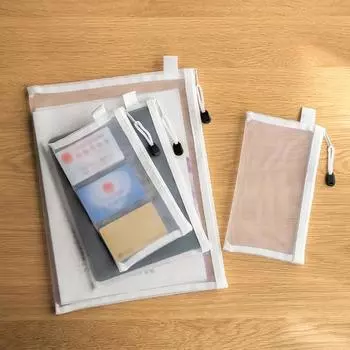 Сетчатая молния для документов, папка для документов, сумка для хранения, водонепроницаемая молния, школьные принадлежности для дома и офиса, пенал, косметичка, косметички белый