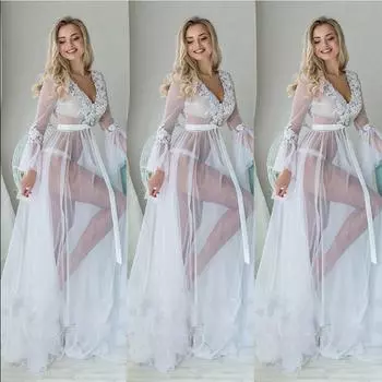 Сетчатая нашивка Лонг-Бич, накидка на купальный костюм, пляжная туника-саронг S белый