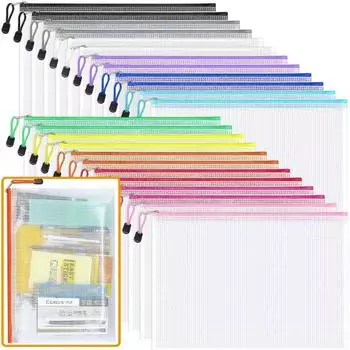 Сетчатая папка на молнии с карманом для файлов, водонепроницаемая влагостойкая сумка на молнии, сумка для хранения игрушек, инструменты для хранения, косметическая сумка для организации