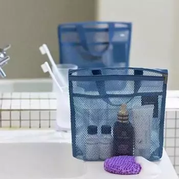 Сетчатая пляжная сумка, большая водонепроницаемая сумка-тоут, сетчатые сумки для летних леди, дорожная сетчатая косметичка One Size хаки