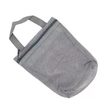 Сетчатая пляжная сумка Красочная сетчатая сумка большой вместимости для лета Пляжная сумка в корейском стиле Косметичка Высокое качество One Size серый