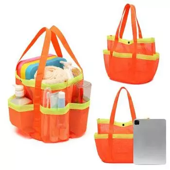 Сетчатая пляжная сумка, сетчатая сумка для хранения душа, большая вместительная пляжная сумка, органайзер для туалетных принадлежностей, полотенец для путешествий, спортзала, кемпинга