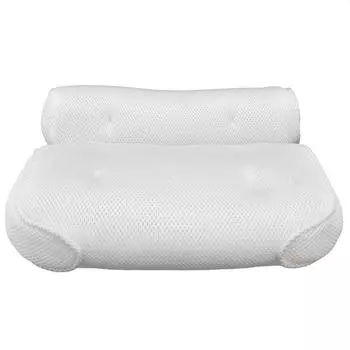 Сетчатая подушка для ванной комнаты, мягкая, удобная, с присоской, подушка для ванной, подушка для душевой комнаты