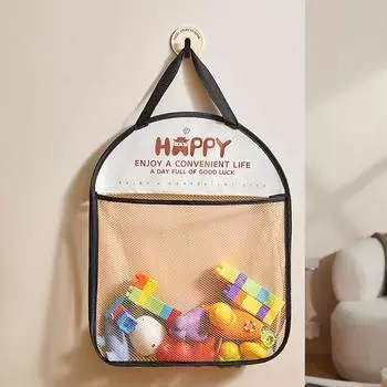 Сетчатая подвесная сумка большой емкости, водонепроницаемая, легко повесить носки, сумка для хранения игрушек, подвесной органайзер для ванной комнаты Single Layer