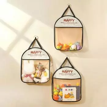 Сетчатая подвесная сумка большой емкости, водонепроницаемая, легко повесить носки, сумка для хранения игрушек, подвесной органайзер для ванной комнаты Single Layer