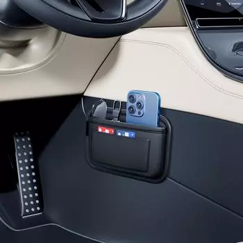 Сетчатая сумка для хранения в автомобиле, билетная карта, место для хранения мобильного телефона, многофункциональное боковое хранилище, подвесная сумка, принадлежности для салона автомобиля. 1pc