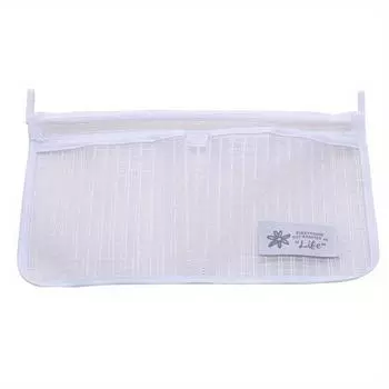 Сетчатая сумка для хранения в холодильнике, подвесной мешочек с двумя отделениями, карманы для кухонного органайзера с крючком, моющаяся сетчатая сумка для холодильника белый