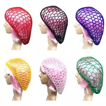 «Сетчатая сумка для волос из хлопкового вискозного волокна ручной работы» чёрный