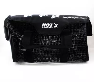 Сетчатая сумка Hots, сверхпрочный ПВХ, 30 x 17 x 17 см, размер M, черный (0143) M чёрный