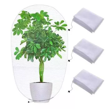 Сетчатая сумка, защитная универсальная сетка из полиэстера на шнурке, сетка для фруктов и деревьев, сетка для фермы M