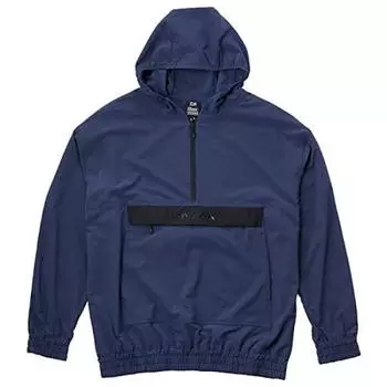 Сетчатая толстовка с капюшоном DAIWA на молнии синяя M DE-6721 тёмно-синий