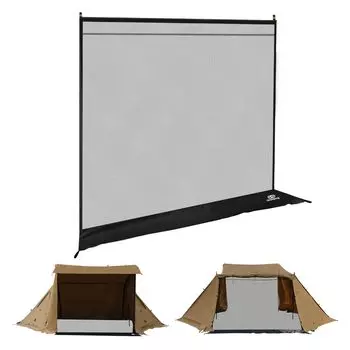 Сетчатая занавеска GOGlamping для кемпинга PUP Pup, москитная сетка спереди и сзади, средство от насекомых с отделением для хранения, легко устанавливаемый чехол для хранения на открытом воздухе