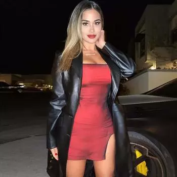 Сетчатое двухслойное сексуальное облегающее платье, женское вечерние облегающее платье без рукавов, эластичная эластичная трендовая клубная одежда с разрезом, облегающий наряд S бордовый