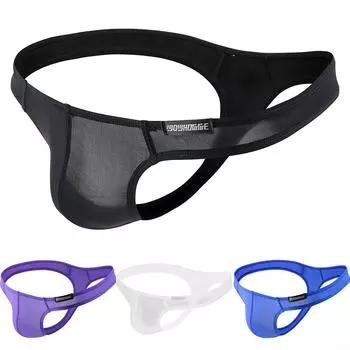 Сетчатое нижнее белье, мягкие однотонные стринги, новые трусы XL