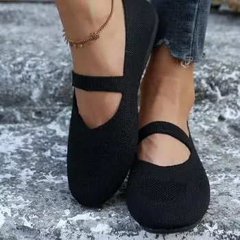 Сетчатые балетки Лоферы Женская обувь Небольшие повседневные удобные мягкие туфли-лодочки Новый тренд 2024 года Прогулочное платье Лето Дизайнерская женская обувь 36 чёрный