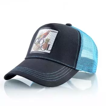 Сетчатые бейсболки, мужские летние бейсболки Snapback, женская кепка с регулируемым козырьком, уличная шляпа в стиле хип-хоп 56-59cm серый