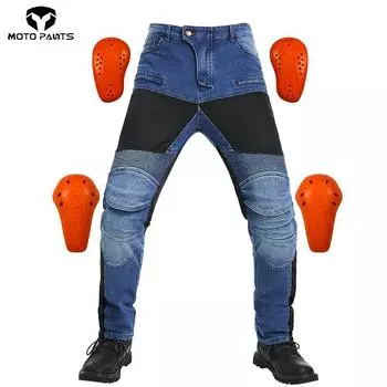 Сетчатые дышащие эластичные мотоциклетные брюки против падения DSO защитное снаряжение мотоциклетные джинсы мужские + стиль рыцарь XXL кислотные зеленого
