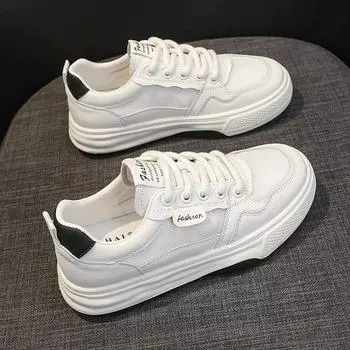 Сетчатые дышащие кожаные маленькие белые туфли детские летние новые универсальные туфли на плоской подошве повседневная спортивная обувь 35