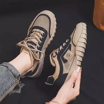 Сетчатые дышащие кроссовки с мягкой подошвой, женские дорожные туфли, легкие белые туфли, студенческие дышащие кроссовки, женская мода 35