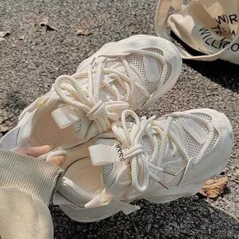 Сетчатые дышащие туфли для папы, женская весенне-летняя новая легкая спортивная обувь 35