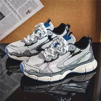 Сетчатые кроссовки, мужские легкие дышащие повседневные туфли, мужские летние прогулочные туфли на платформе, мужские баскетбольные кроссовки, мужские 39 чёрный