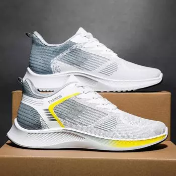 Сетчатые кроссовки мужские летние легкие спортивные кроссовки мужские дышащие мужские кроссовки на платформе баскетбольная прогулочная обувь модная 39 чёрный