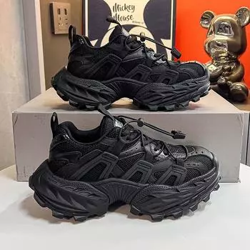 Сетчатые кроссовки Paris Daddy Shoes женские осенние Анкара красные маленькие мужские высокие кроссовки для бега 35 серый