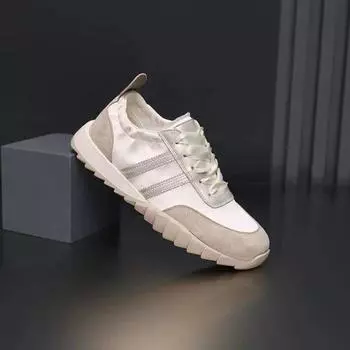 Сетчатые маленькие белые туфли детские весна 2025 новые популярные летние с юбками универсальные студенческие тонкие дышащие туфли для доски 35 серебряный