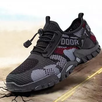 Сетчатые мужские ботинки 22 года летние походные ботинки на открытом воздухе мягкая подошва дышащая повседневная обувь мужские походные ботинки 39 армия зеленый