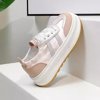 Сетчатые низкие туфли для папы, женские летние новые дышащие студенческие спортивные туфли для увеличения роста, для отдыха 35