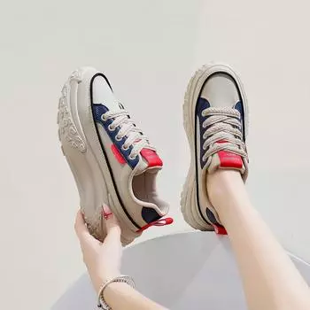 Сетчатые низкие туфли для папы женские осенние новые дышащие студенческие спортивные увеличивающие рост досуг 35 синий