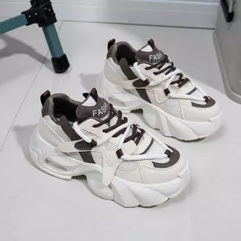 Сетчатые низкие туфли для папы, женские весенние новые дышащие повседневные туфли для школьниц 35