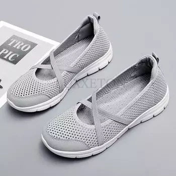 Сетчатые парусиновые туфли на плоской подошве и плоском каблуке, удобные, дышащие, легкие, для дома и отдыха на природе 35 чёрный