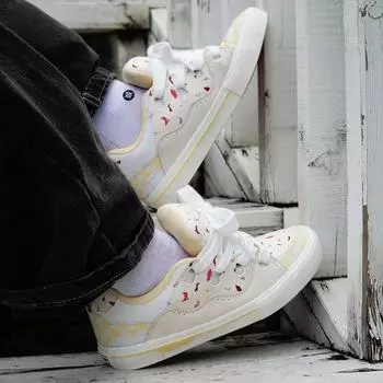 Сетчатые плоские белые туфли женские летние новые туфли в горошек женские студенческие корейские версии универсальные повседневные дышащие спортивные туфли 35