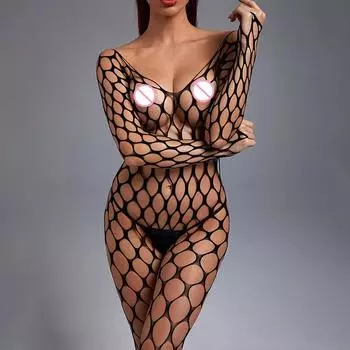 Сетчатые сексуальные боди-чулки для женского нижнего белья Эротическое белье Сексуальные боди-костюмы Женские горячие сексуальные порно костюмы One Size