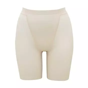 Сетчатые шорты Stomach Control Sweat Quick Comfort Beige M [Lucian], полудлинные, корректирующее белье, пояс, женские, брюки, впитывающие, сушащиеся,