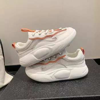 Сетчатые туфли для папы, женские, лето 2024, новые дышащие стельки из коровьей кожи с верхним слоем, цветные спортивные женские сандалии 35 зелёный