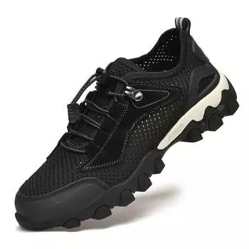 Сетчатые туфли мужские летние новые ленивые дышащие сетчатые уличные туфли сетчатые износостойкие дорожные туфли повседневная спортивная обувь для мужчин 38