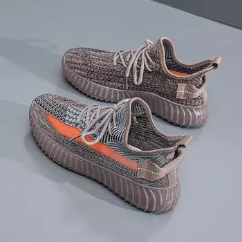 Сетчатые туфли женские дышащие сетчатые кроссовки для полетов кроссовки женские легкие кроссовки для бега пара кроссовок вязаная обувь обувь с желеобразной подошвой 39