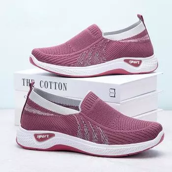 Сетчатые женские кроссовки с дышащей мягкой подошвой, нескользящие повседневные кроссовки для бега 36 серый