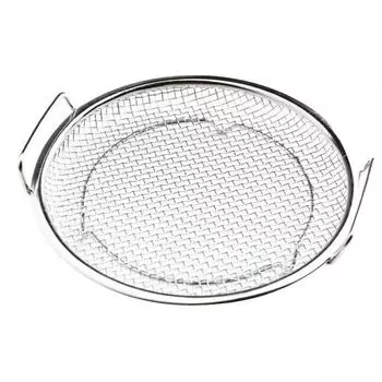 Сетчатый экран для фильтрации масла, Стойка для слива масла из нержавеющей стали, Многоразовая круглая сетчатая корзина-фильтр с ручками, Инструмент для жарки на гриле 18cm