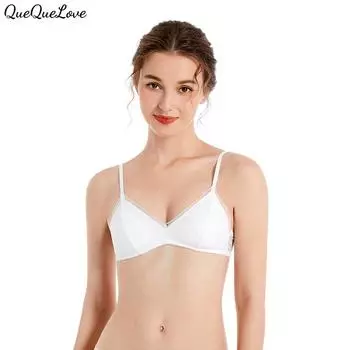 Сетчатый бюстгальтер с треугольными чашками, однотонный, без косточек, французская сексуальная спинка, дышащее нижнее белье, низкое отверстие S чёрный