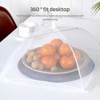 Сетчатый чехол для еды, дышащий, моющийся стол, палатка для еды, сетчатый экран для кемпинга, пикника, складная палатка для еды, сетка для зонтика S