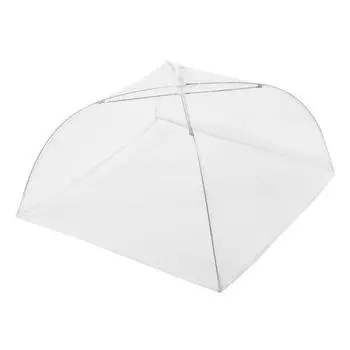 Сетчатый чехол для еды, дышащий, моющийся стол, палатка для еды, сетчатый экран для кемпинга, пикника, складная палатка для еды, сетка для зонтика S